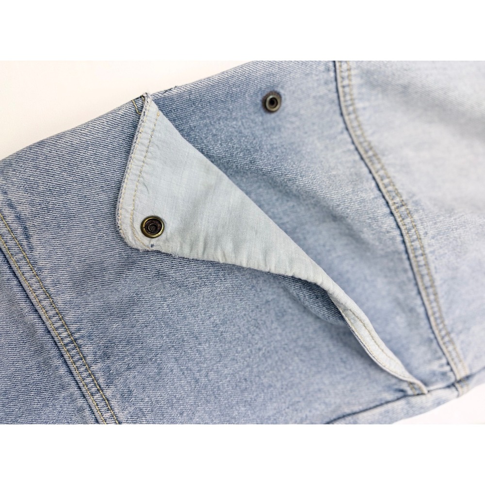 Vintage Y2K Express Avant Garde Utility Panel Barrel Leg Jeans Light Wash 4 - Picture 10 of 14